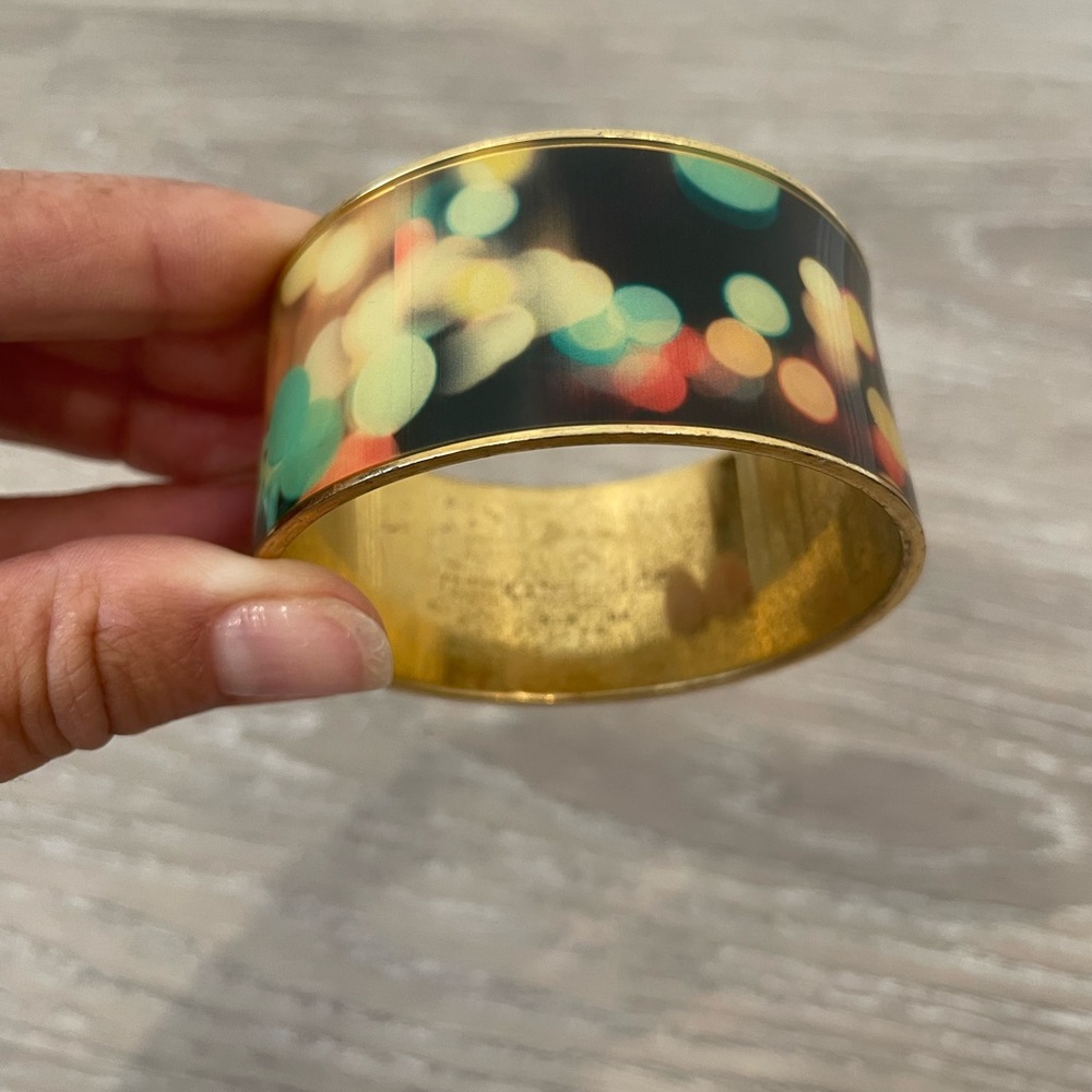 Kate Spade ‘bright lights big city’ photo print bangle cuff bracelet